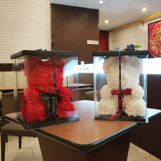 Pink Bear, 25 cm Pink Teddy Bear, Pink Bear, Pink Bear, Eternal Pink Bear Gifts for Valentine's Day, Birthday, Wedding